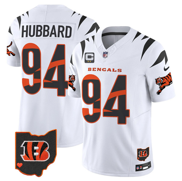 Men's Cincinnati Bengals #94 Sam Hubbard White F.U.S.E. With 2-Star C Patch Special Vapor Untouchable Limited Stitched Football Jersey